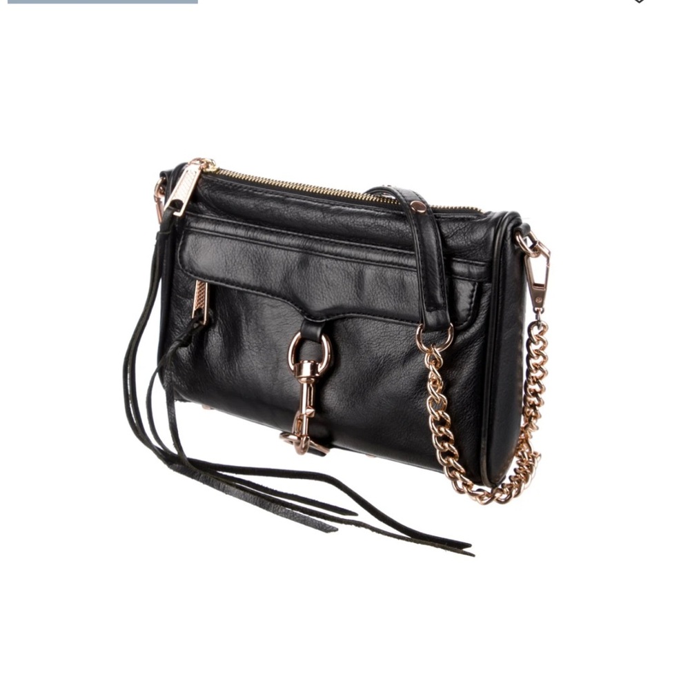 Rebecca Minkoff Mini Mac Black Leather Crossbody